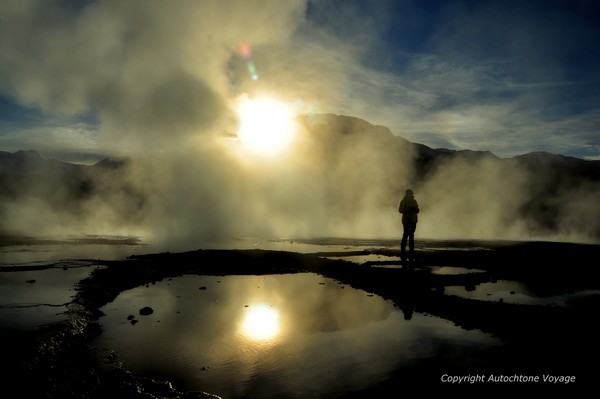 Lever de soleil sur les Geysers du Tatio &ndash; San Pedro 