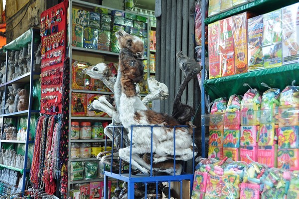 Les &eacute;tals du March&eacute; aux Sorci&egrave;res de Hechicer&iacute;a &ndash; La Paz