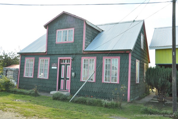 Habitation chilote en tuile de bois - Ancud
