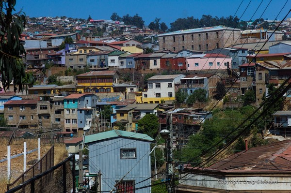 Vue depuis le Cerro C&aacute;rcel - Valpara&iacute;so